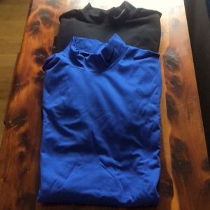 2 Fitted Nike DriFit mock neck